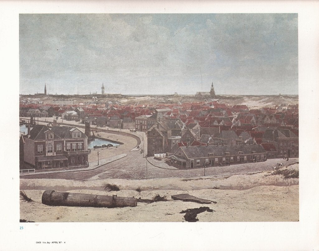 Scheveningen afbeelding gedeelte Panorama Mesdag, 1960 tot 1980, Ophalen of Verzenden, Zo goed als nieuw, Prent