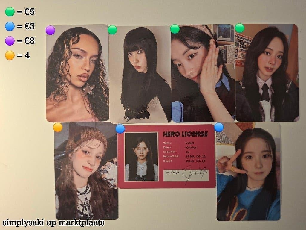 kpop girlgroup photocards , katseye,twice en kep1er, 1980 tot heden, Foto, Ophalen of Verzenden, Zo goed als nieuw
