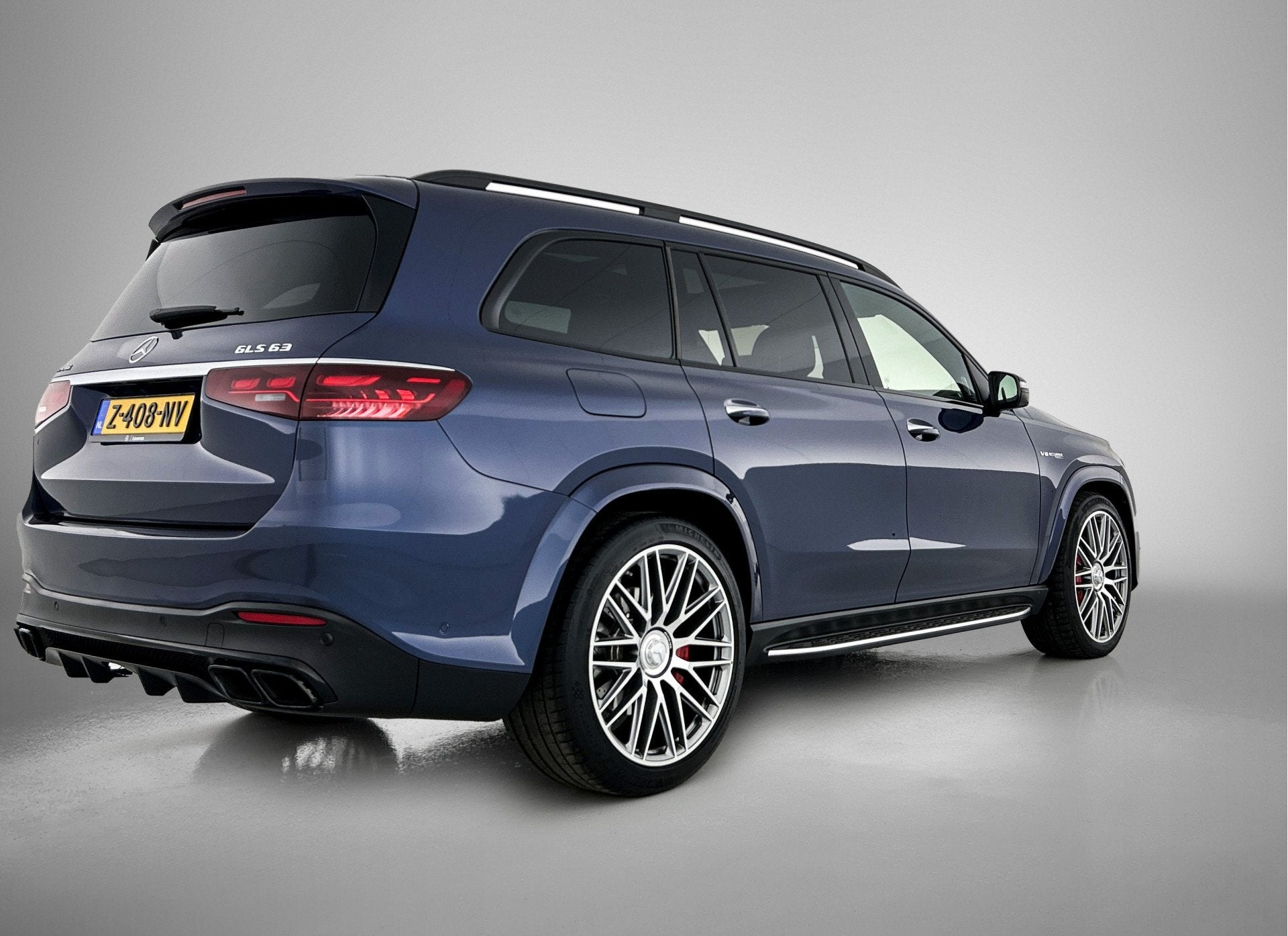 Mercedes-Benz GLS AMG 63 4MATIC+ | Panoramadak | Alarm | Ele, 12 maanden, Gebruikt, Blauw, 7 stoelen