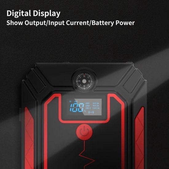 Jumpstarter - Jumpstarter voor auto - 10W - 2500A - Met comp, Corvance B.V., Verzenden, Nieuw, Corvancebol@gmail.com