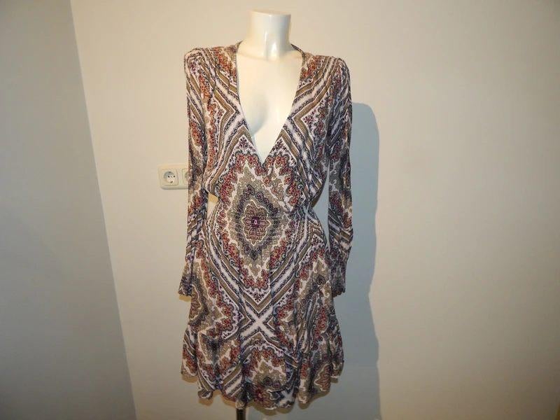 Michael Kors prachtige jurk mooie print elastische taille M, Kleding | Dames, Jurken, Zo goed als nieuw, Maat 38/40 (M), Overige kleuren