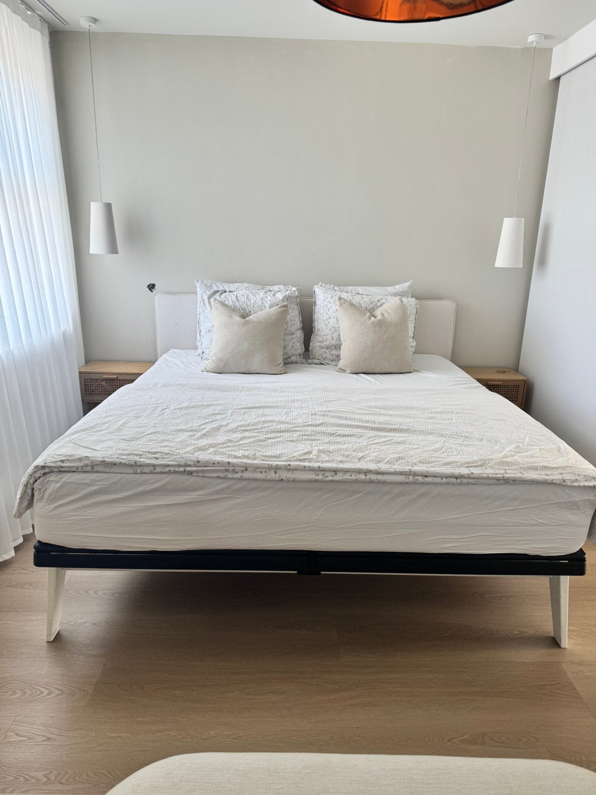 Auping Original bedframe 180x200 cm – Pure White, Ophalen, Tweepersoons, Zo goed als nieuw, 180 cm
