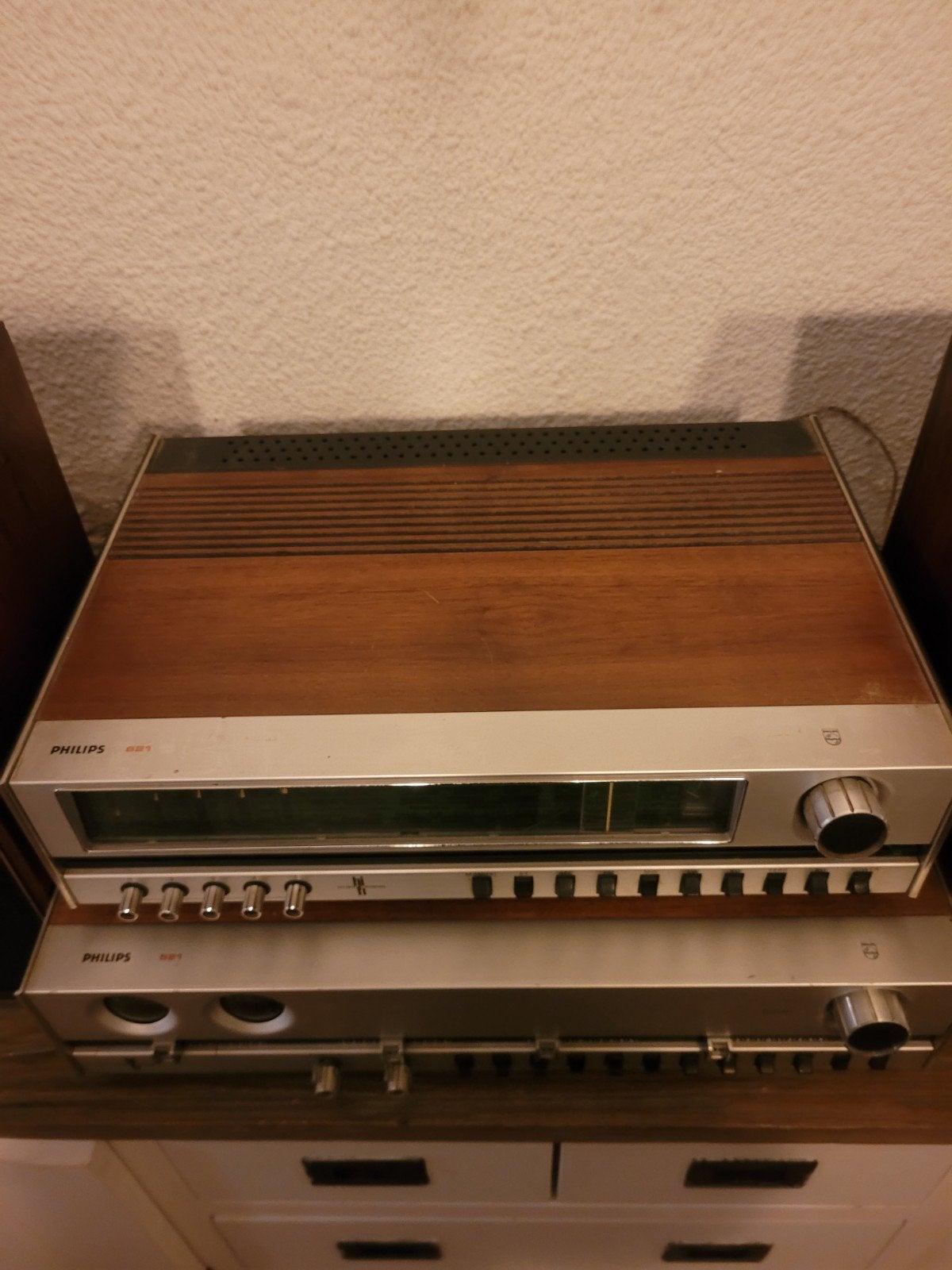 Vintage Philips Hifi Set: Tuner, Versterker en Speakers, Ophalen of Verzenden, Gebruikt, Speakers, Philips