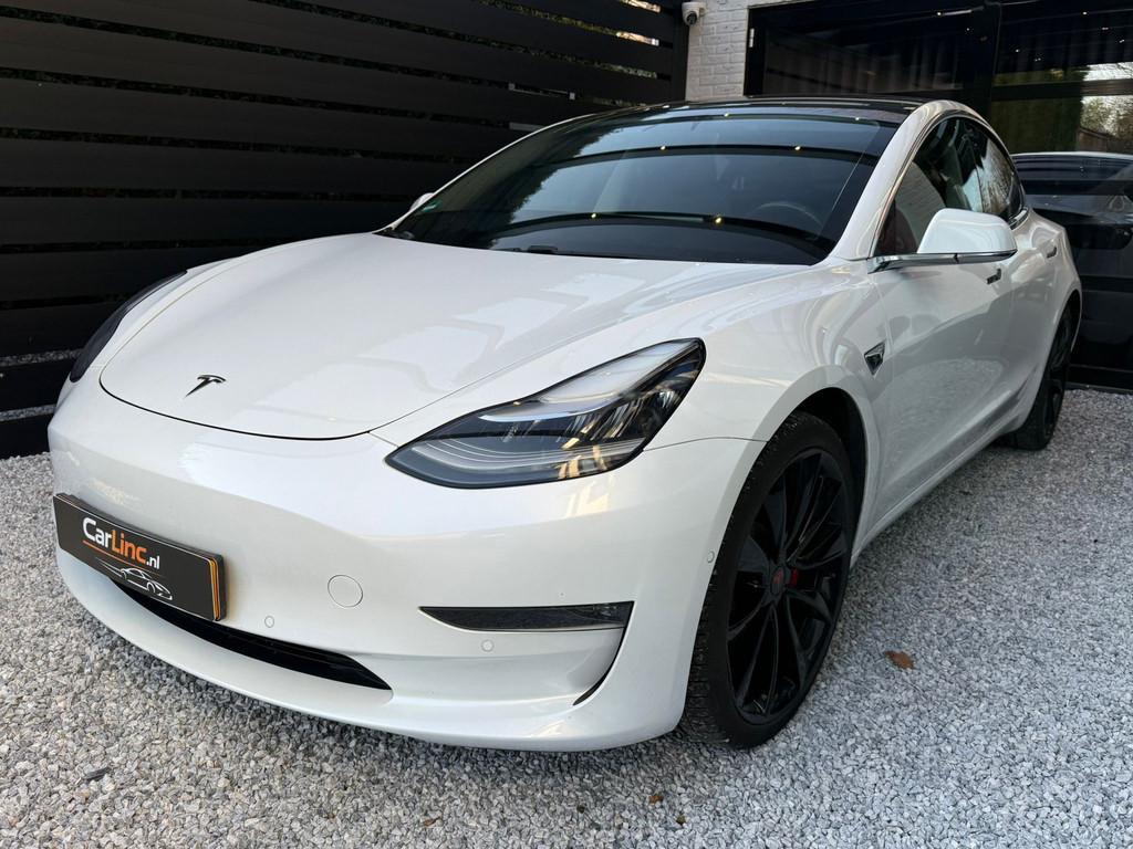 Tesla Model 3 Performance AWD 75 kWh, FSD AUTOPILOT, PERFORM, Automaat, 462 pk, Verwarming stoelen achter, Wit