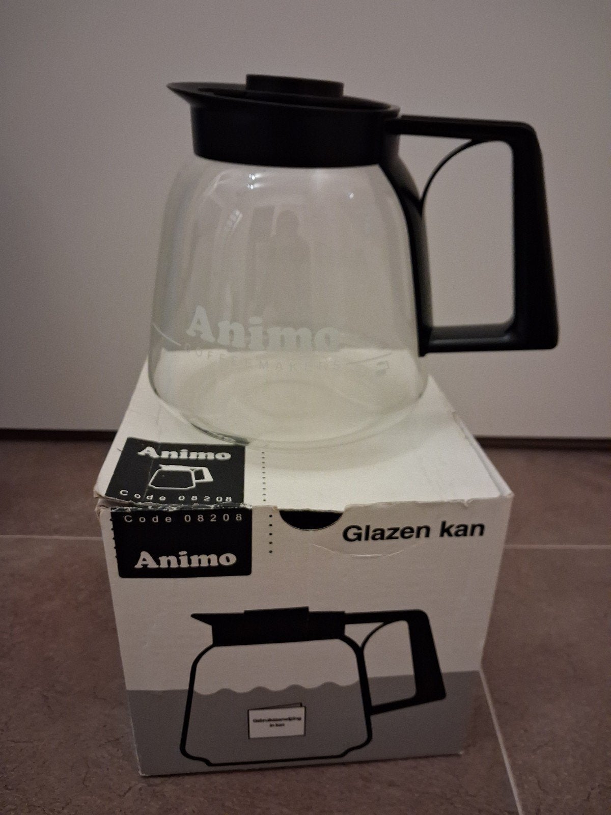 Animo Glazen Kan - Code 08208, Witgoed en Apparatuur, Overige modellen, Overige typen, 10 kopjes of meer, Nieuw
