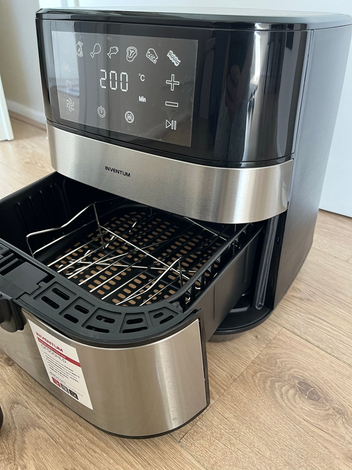 Inventum Airfryer GF500HLD - Heteluchtfriteuse, Witgoed en Apparatuur, Ophalen of Verzenden, Zo goed als nieuw, Airfryer, 1500 gram of meer