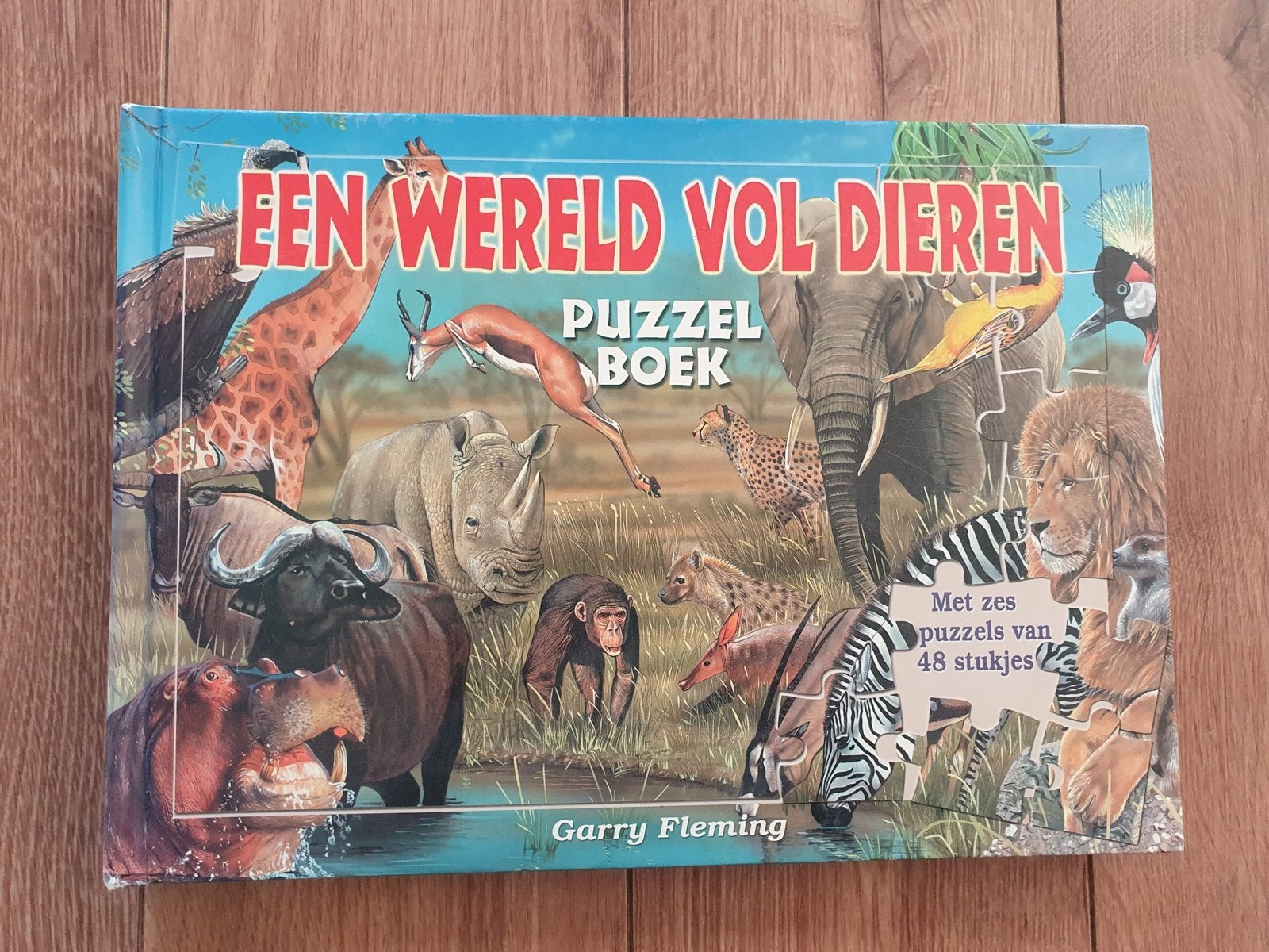 Puzzelboeken: Een Wereld Vol Dieren & Dieren van de Zee, Kinderen en Baby's, Ophalen of Verzenden, 10 tot 50 stukjes, Gebruikt
