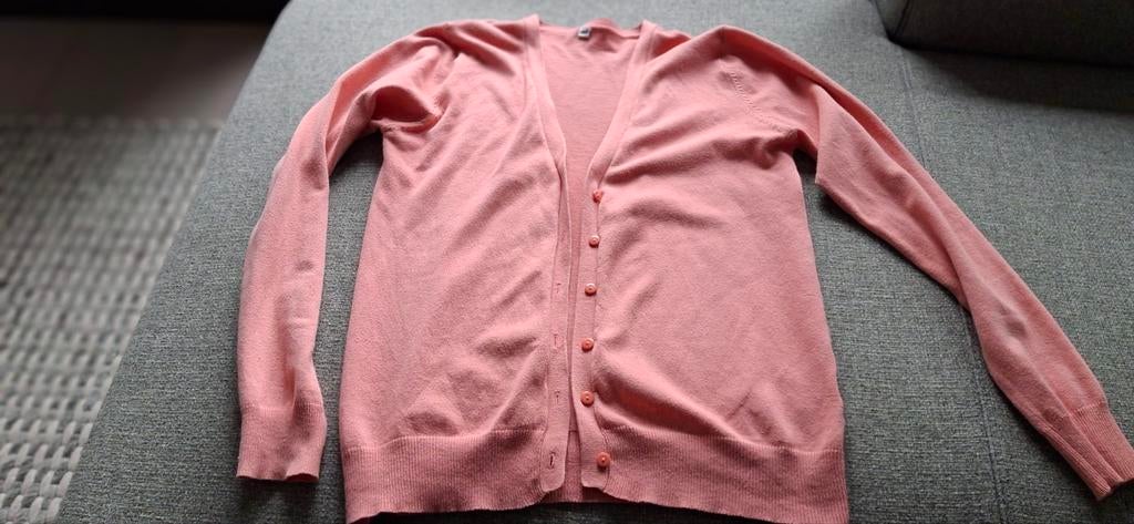 Roze vest met knopen - Maat 42, Maat 42/44 (L), Ophalen of Verzenden, Onbekend, Roze