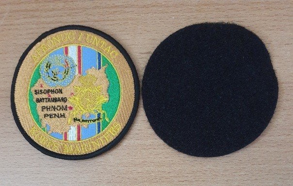 Korps Mariniers  UNTAC Badge velcro, Verzamelen, Militaria | Algemeen, Ophalen of Verzenden, Marine, Nederland, Embleem of Badge