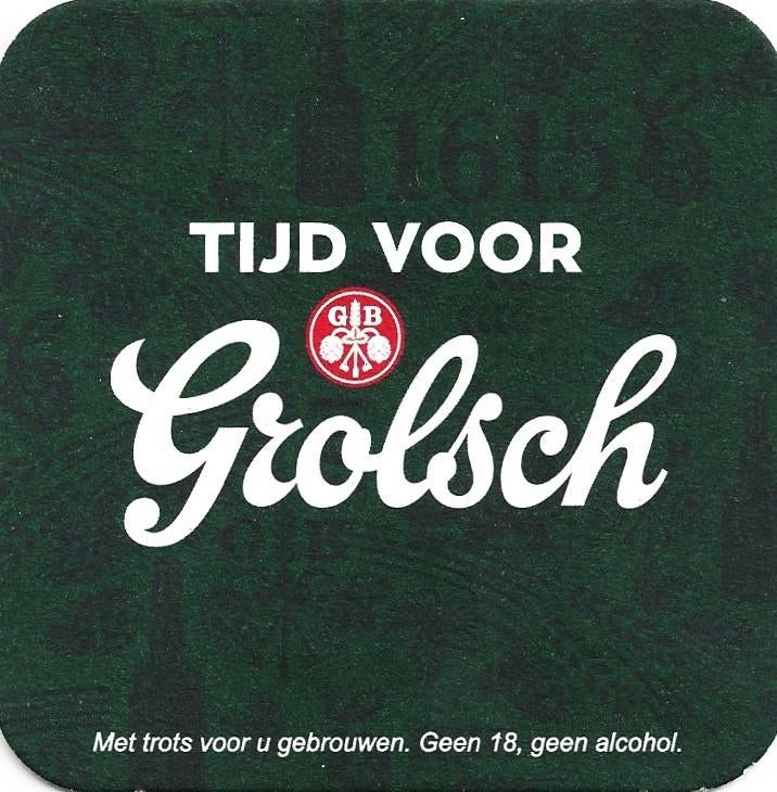 Bierviltje - Tijd voor Grolsch 2024 - NIEUW, Ophalen of Verzenden, Nieuw, Viltje(s), Grolsch