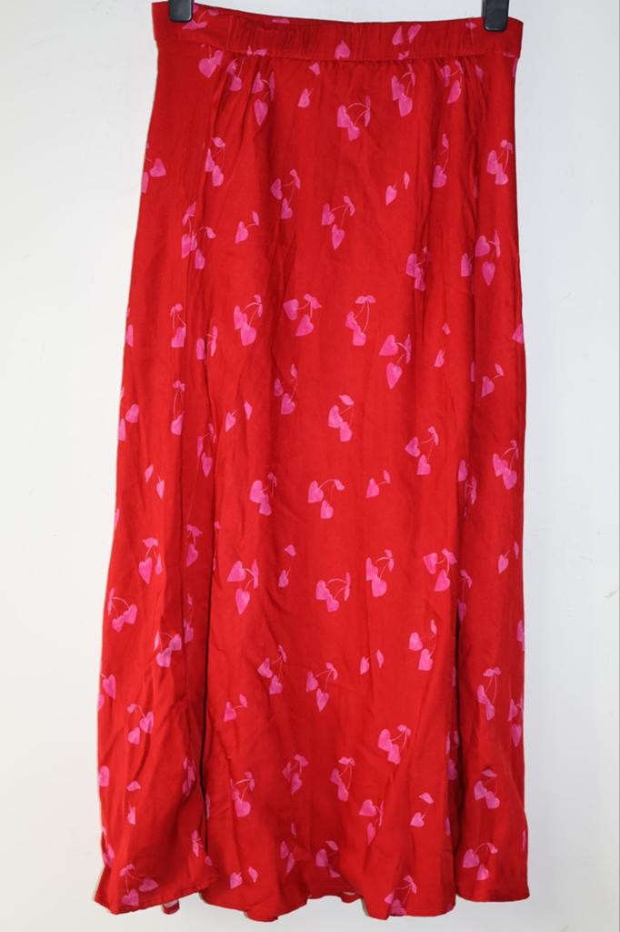 Fabienne Chapot maxi rok rood roze maat 38 / M, Maat 38/40 (M), NL, Fabienne Chapot, Ophalen of Verzenden