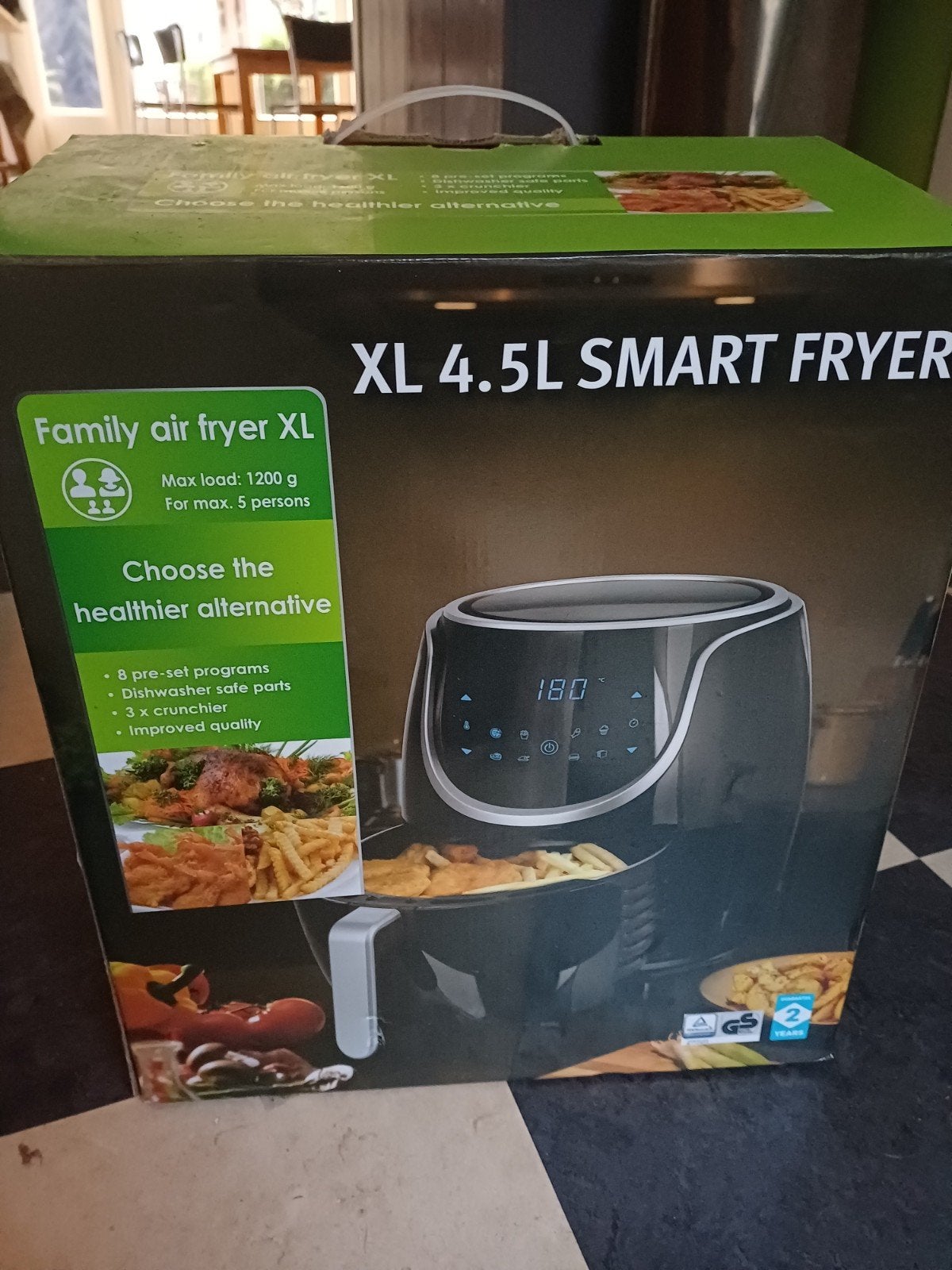 XL 4.5L Smart Airfryer - Zo goed als nieuw, Witgoed en Apparatuur, Airfryers, Ophalen, Zo goed als nieuw, Airfryer XL, 1000 t/m 1499 gram