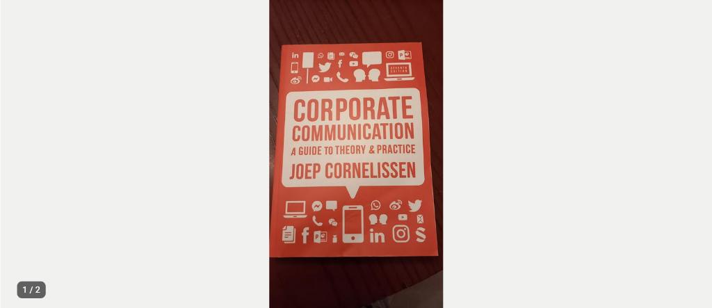 Corporate Communication - Joep Cornelissen (7e editie) nieuw, Joep Cornelissen, Nieuw, Beta, HBO