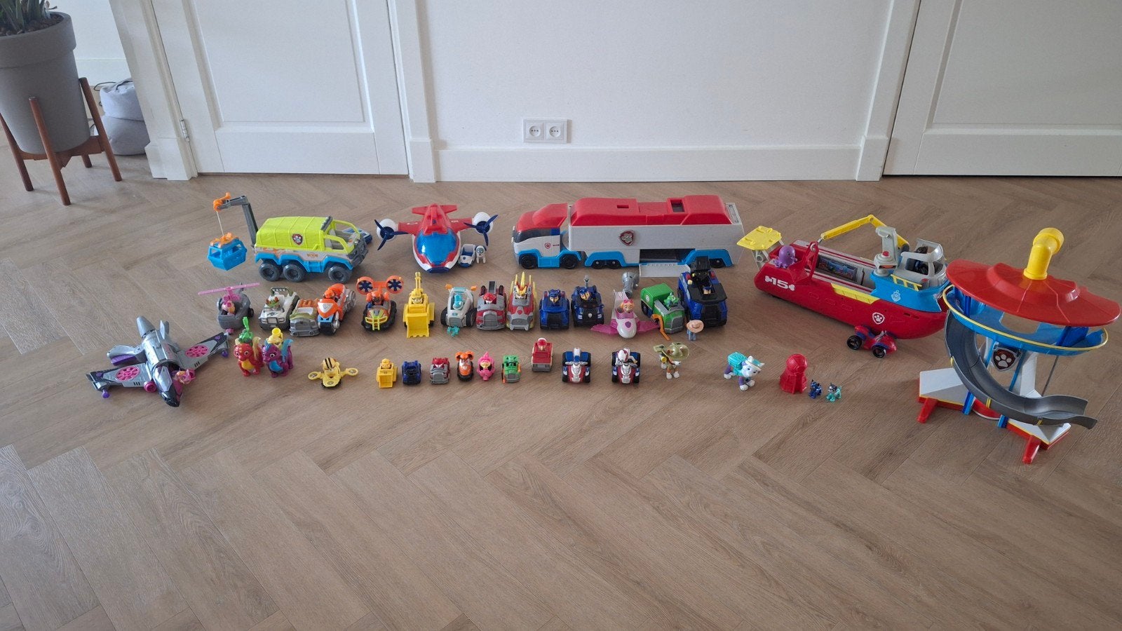 Grote Paw Patrol speelgoedcollectie met voertuigen figuren, Ophalen, Gebruikt, Jongen of Meisje