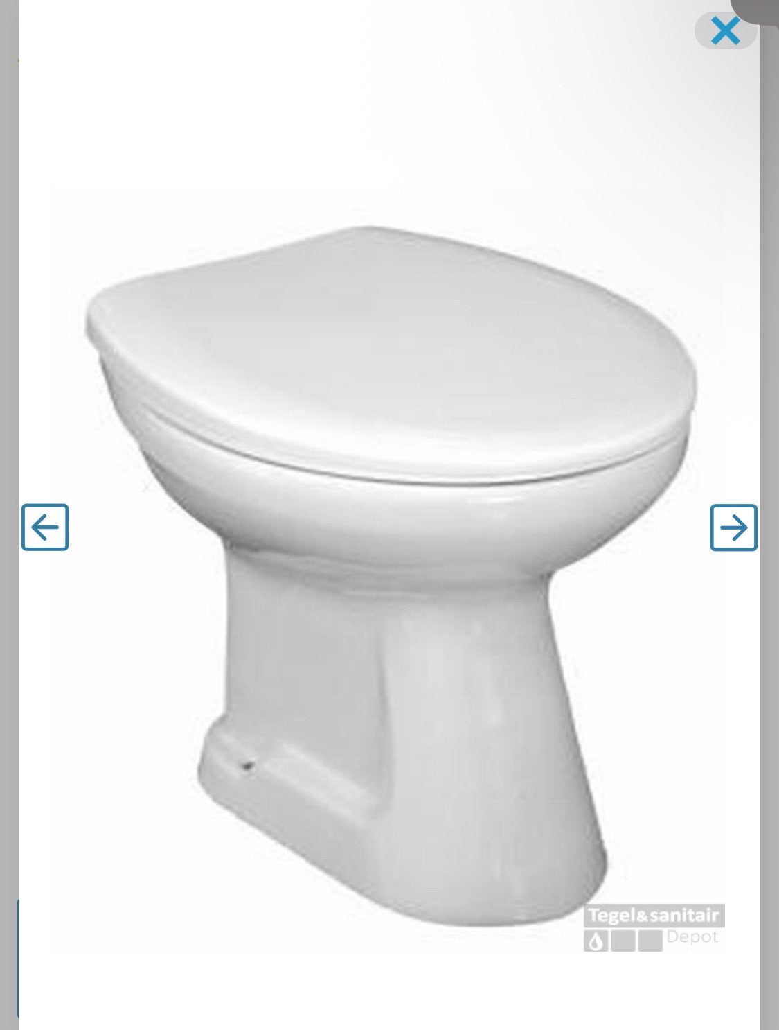 Jika Euroline Staande Closet Diepspoel Mo Wit, Ophalen of Verzenden, Zo goed als nieuw, Toilet