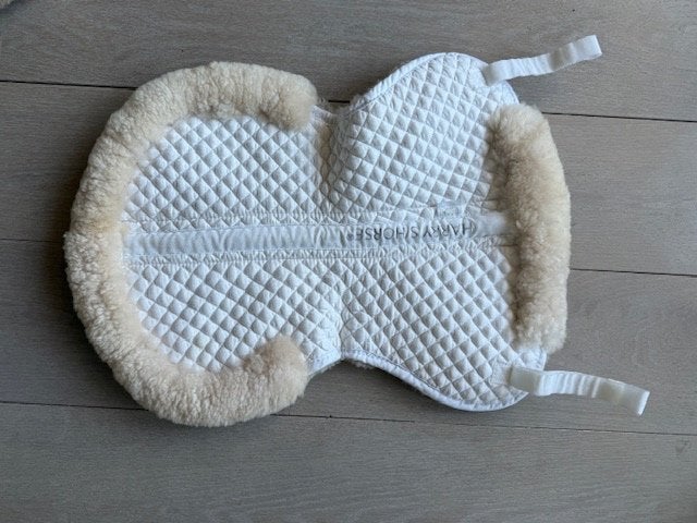 Harry's Horse zadelonderlegger van merino wol - Wit & Full, Dieren en Toebehoren, Full (L), Zadeldekje, Ophalen of Verzenden, Harry's Horse