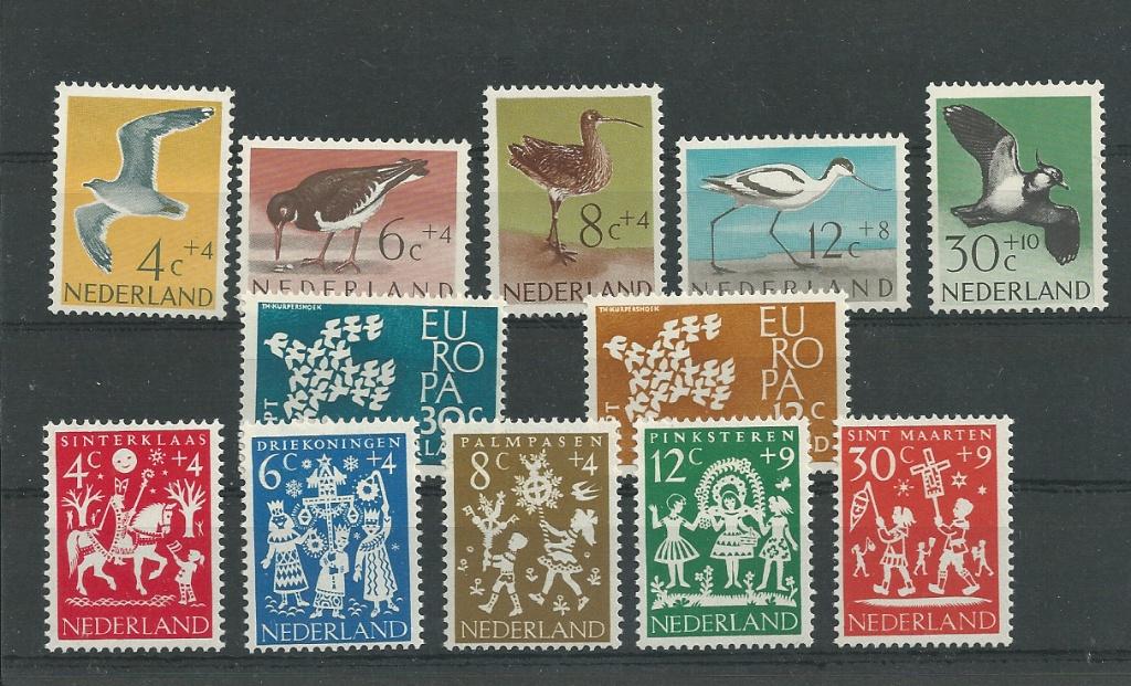 Nederland, Complete Jaargang 1961, Postfris., Postzegels en Munten, Postzegels | Nederland, Verzenden, Na 1940, Postfris