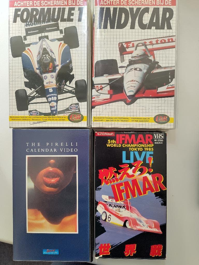 Formule 1, Indycar, Modelcars en Pirelli op VHS, Verzamelen, Ophalen of Verzenden, Zo goed als nieuw, Auto's