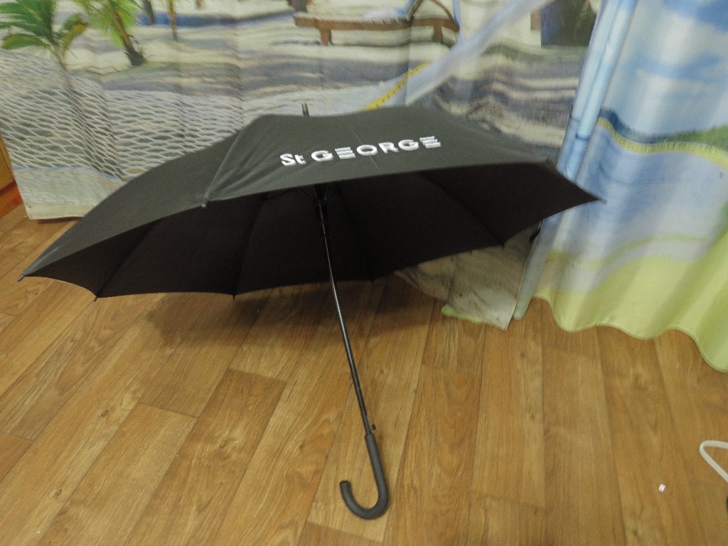 Zwarte semi automatische paraplu diam 115 cm st George, Ophalen, Gebruikt, Zwart