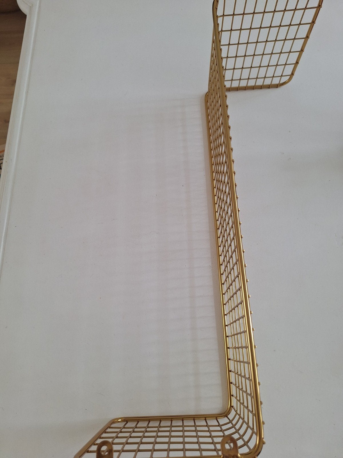 Gouden metalen wandplank / opbergrekje van ikea, Ophalen, Zo goed als nieuw
