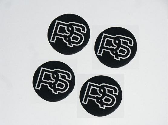 Ford RS centercap stickers Zwart met Zilver opdruk., Auto-onderdelen, Ophalen of Verzenden, Nieuw, Ford