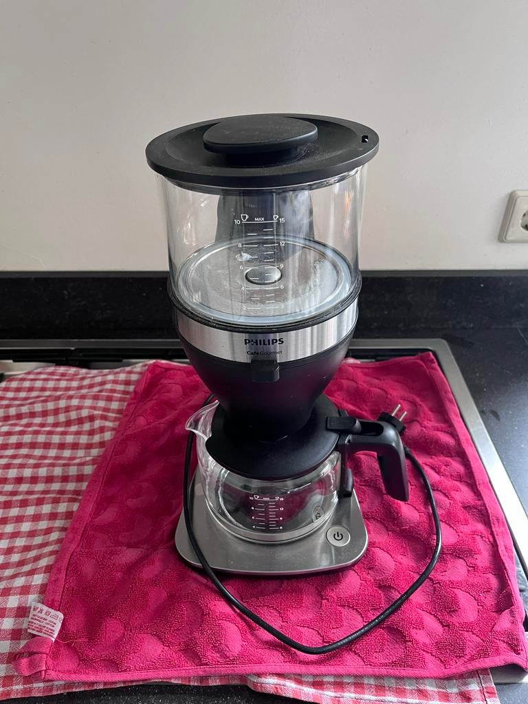 Philips Cafe Gourmet koffiezetapparaat, Witgoed en Apparatuur, Koffiezetapparaten, Ophalen, Afneembaar waterreservoir, Gebruikt