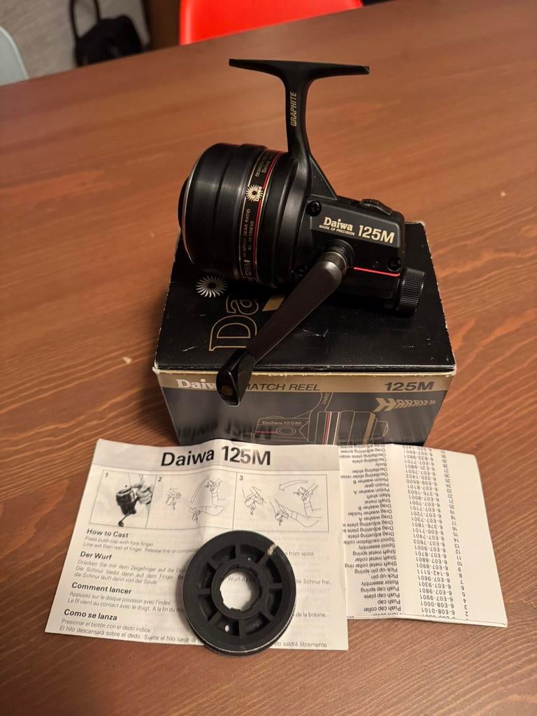 Daiwa 125M Match Reel Harrier. Nieuw., Ophalen of Verzenden, Nieuw, Molen