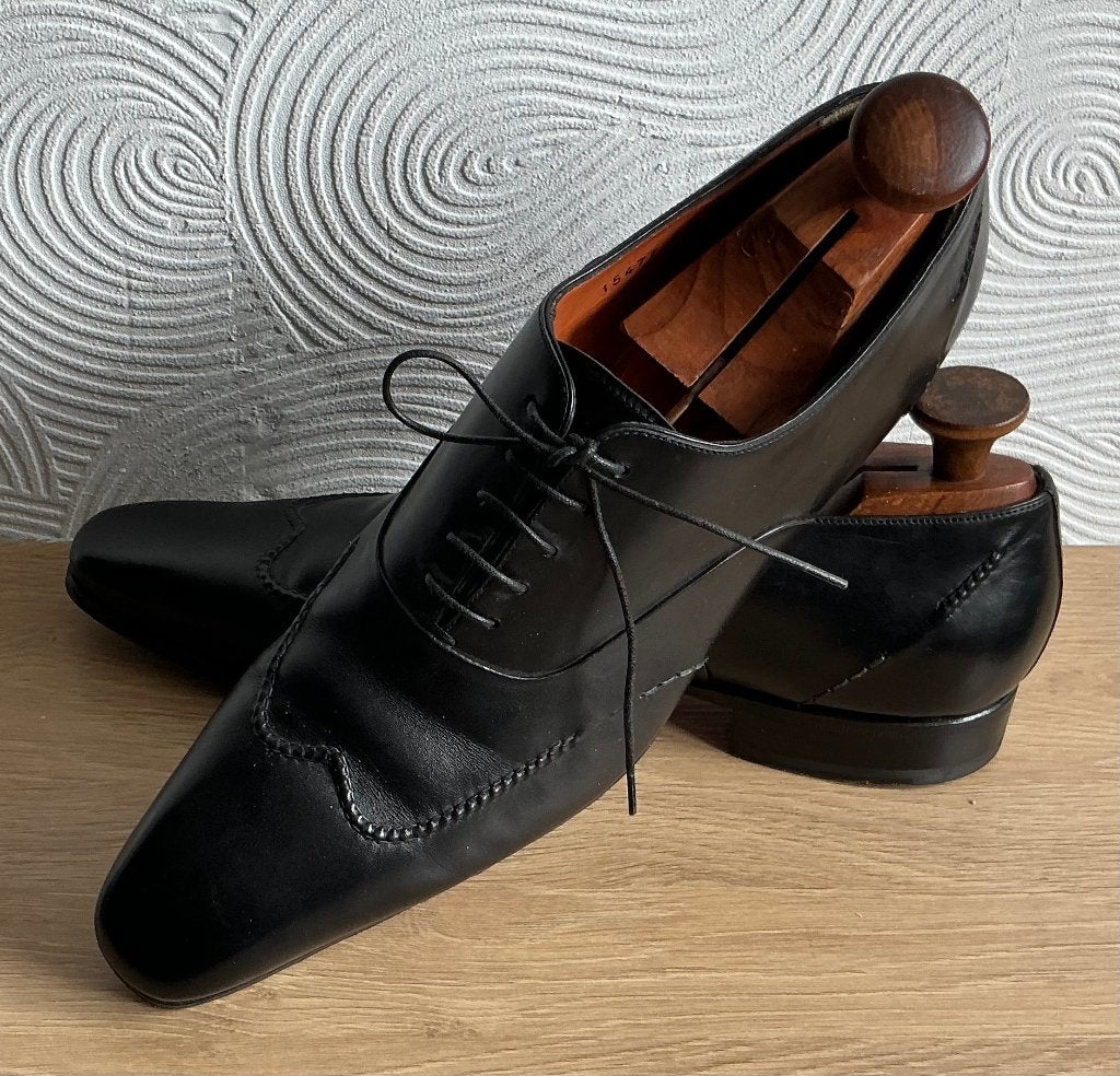 Santoni. Mt 44., Kleding | Heren, Zwart, Ophalen of Verzenden, Zo goed als nieuw, Santoni