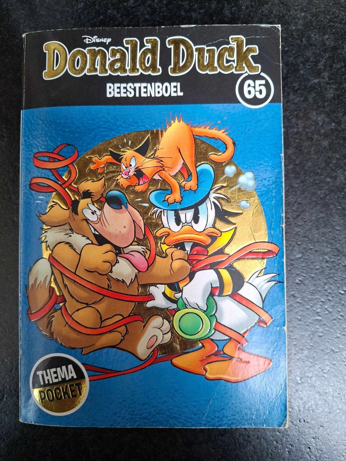 Donald Duck Beestenboel nr. 65 - Thema pocket, Eén stripboek, Ophalen of Verzenden, Gelezen, Walt Disney