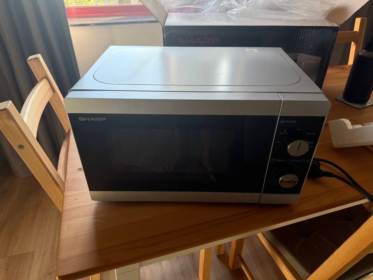 Sharp YC-MG01S Magnetron met Grill - Zilver, Ophalen, Combimagnetron, Minder dan 45 cm, Grill