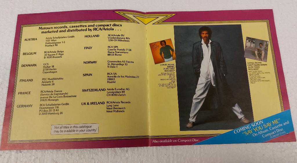 Michael Jackson MOTOWN PROMO CATALOGUS Diana Ross 1986, Gebruikt, Verzenden, NvT, Motown