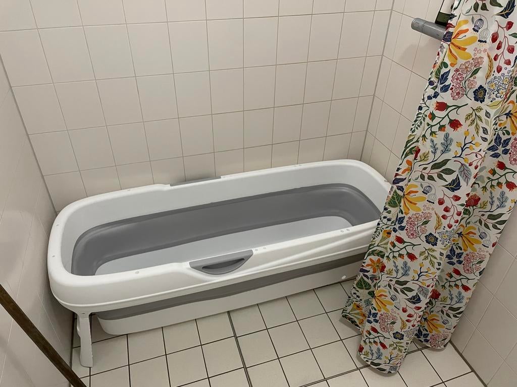 Opvouwbaar bad - XXL -157cm - HelloBath, Ophalen, Zo goed als nieuw, Grijs, Overige typen