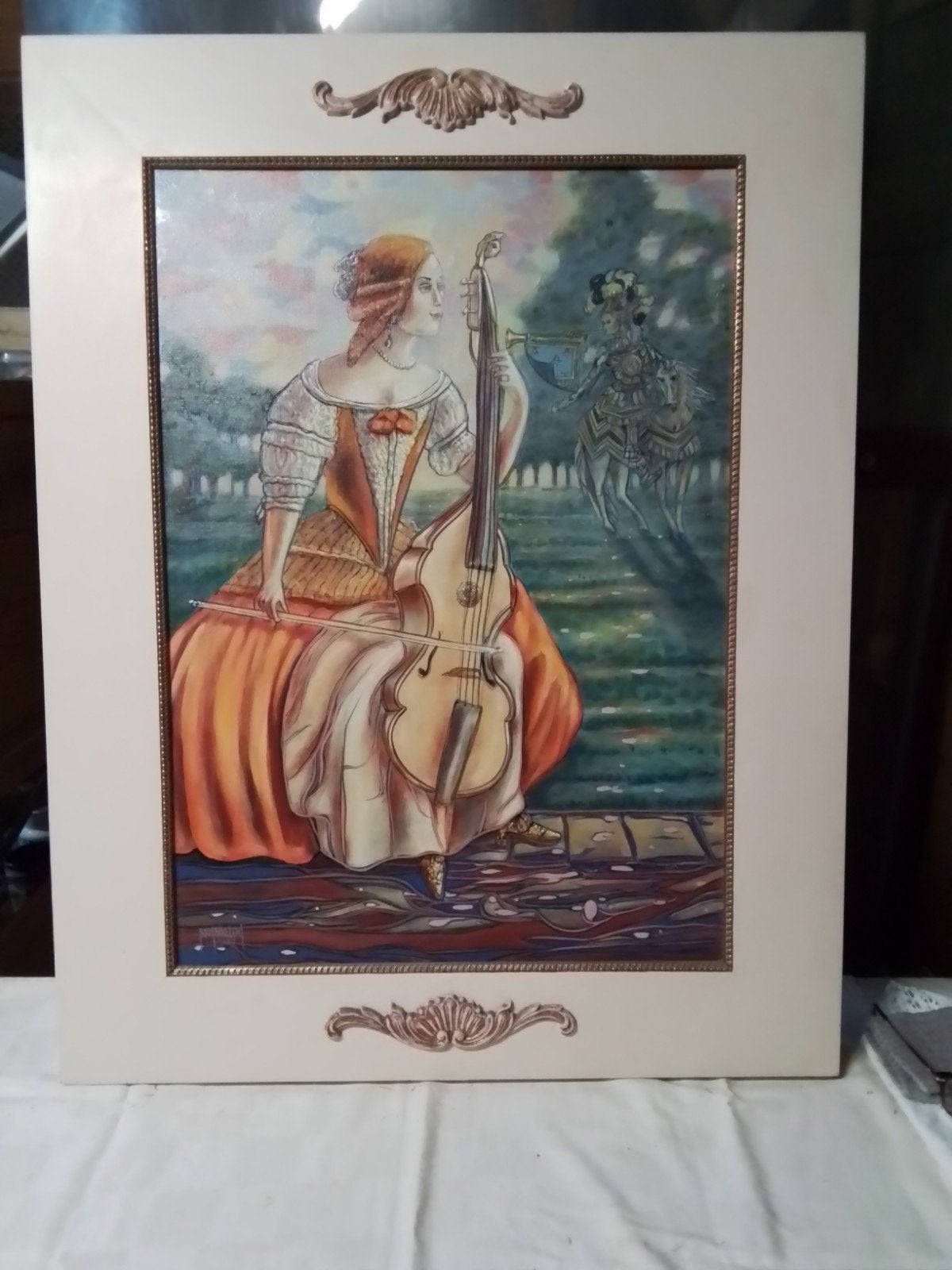 Schilderij van kunstschilder Frans Erkelens, Ophalen