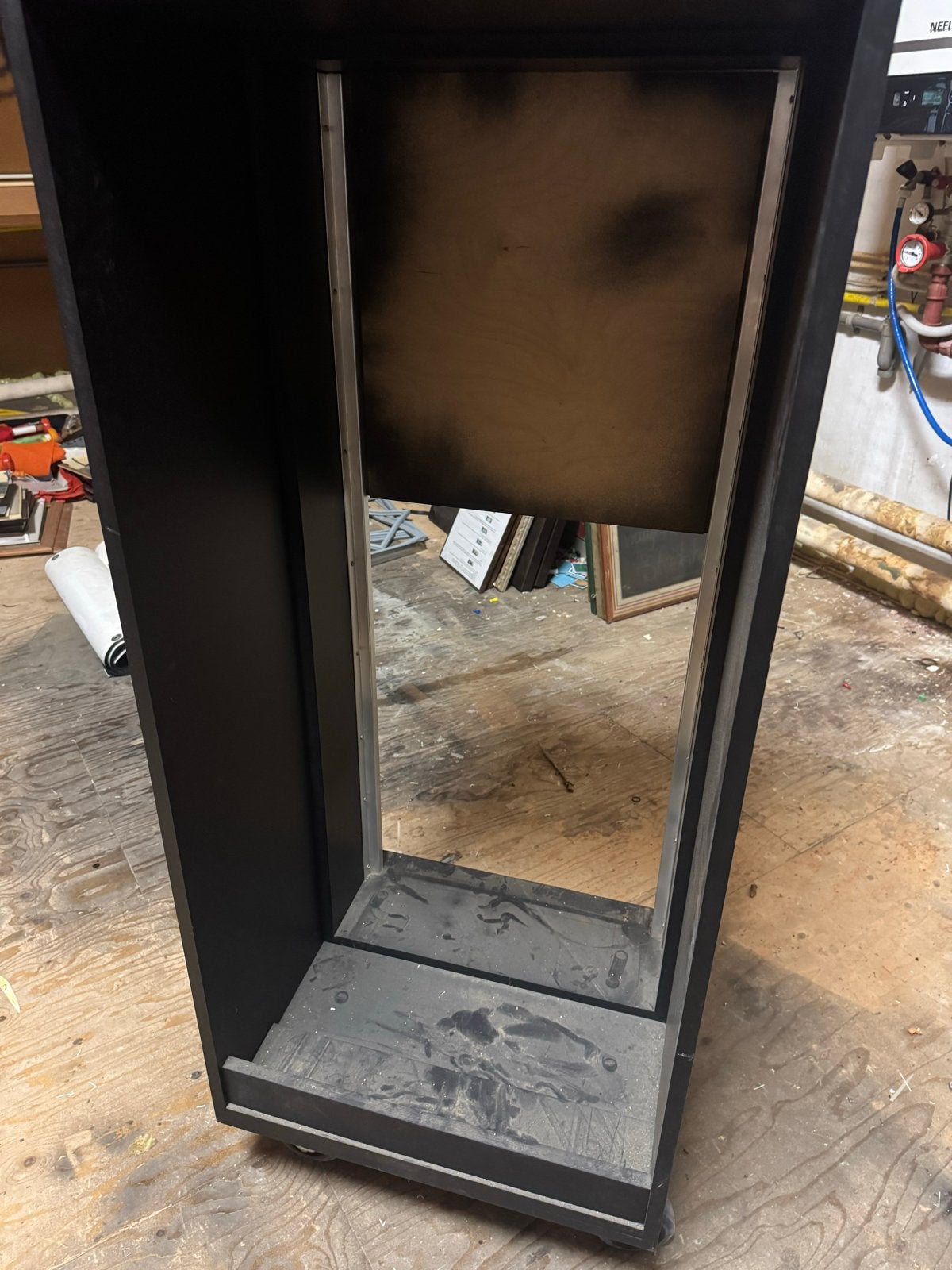 19" rack 26U op wielen met verstelbare rails, Computers en Software, Serverkasten, Ophalen, Gebruikt