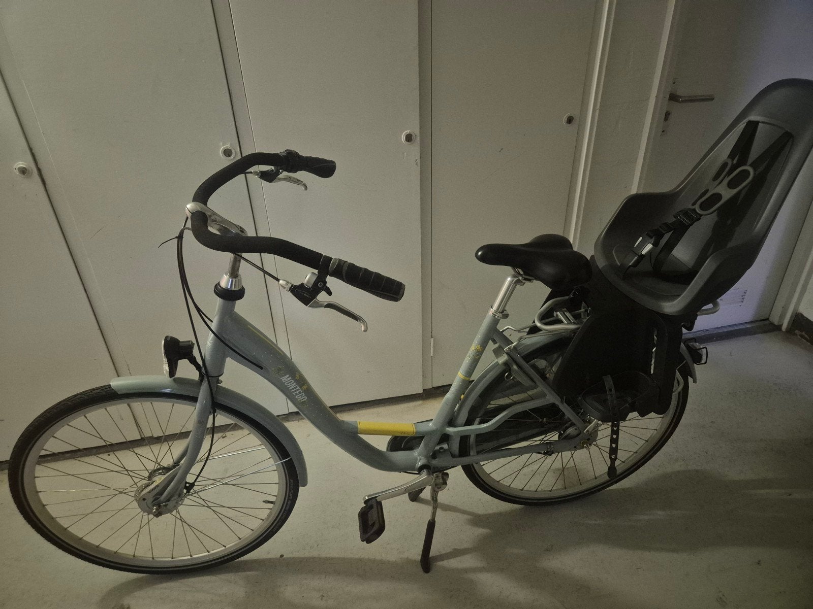 Damesfiets met kinderzitje - Goede staat, Velgrem, Ophalen, Overige merken, 53 tot 56 cm