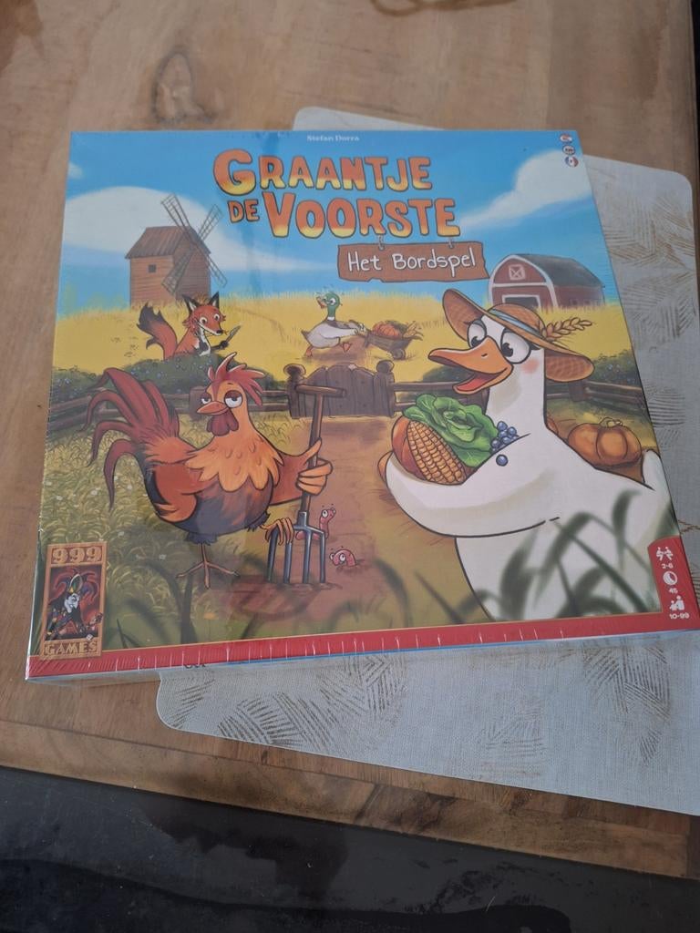 Graantje de Voorste - Het Bordspel (Nieuw in plastic), Drie of vier spelers, Ophalen of Verzenden, Nieuw, 999 Games