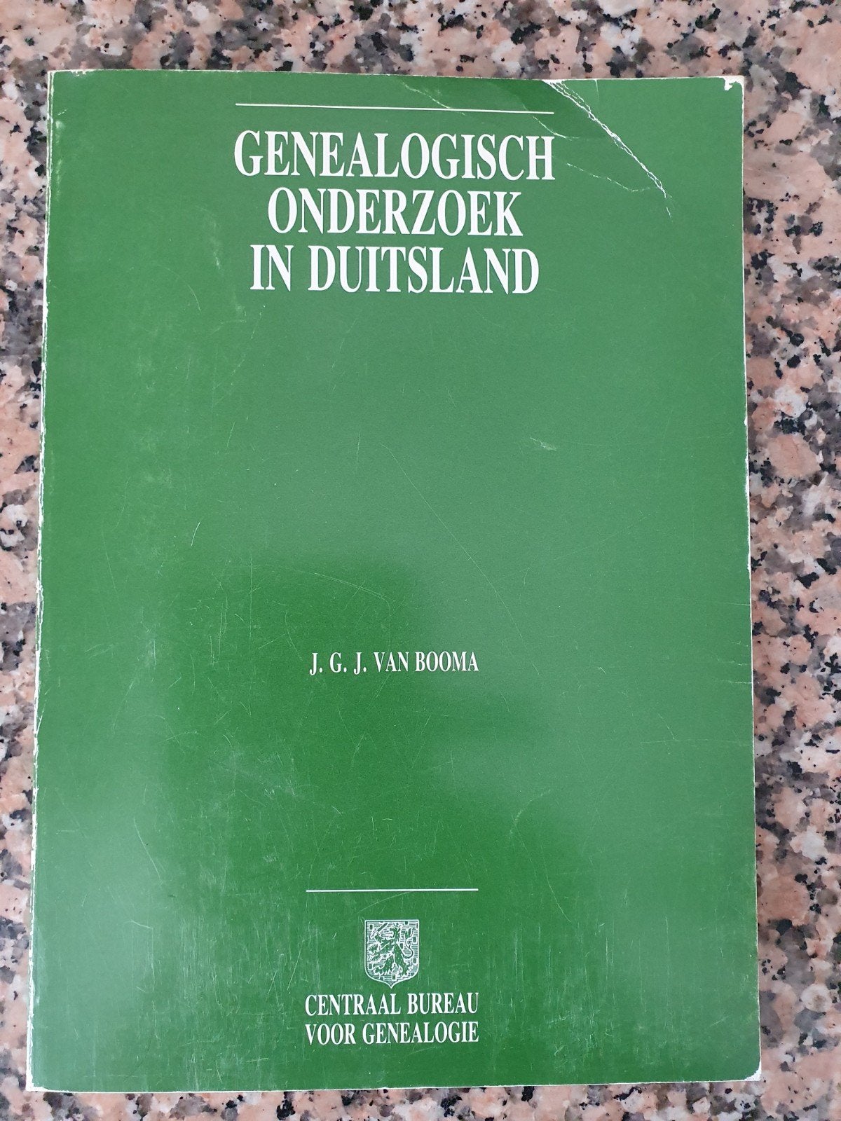 Genealogisch Onderzoek in Duitsland - J.G.J. van Booma, Gelezen, Ophalen of Verzenden, Nederland, J.G.J. van Booma