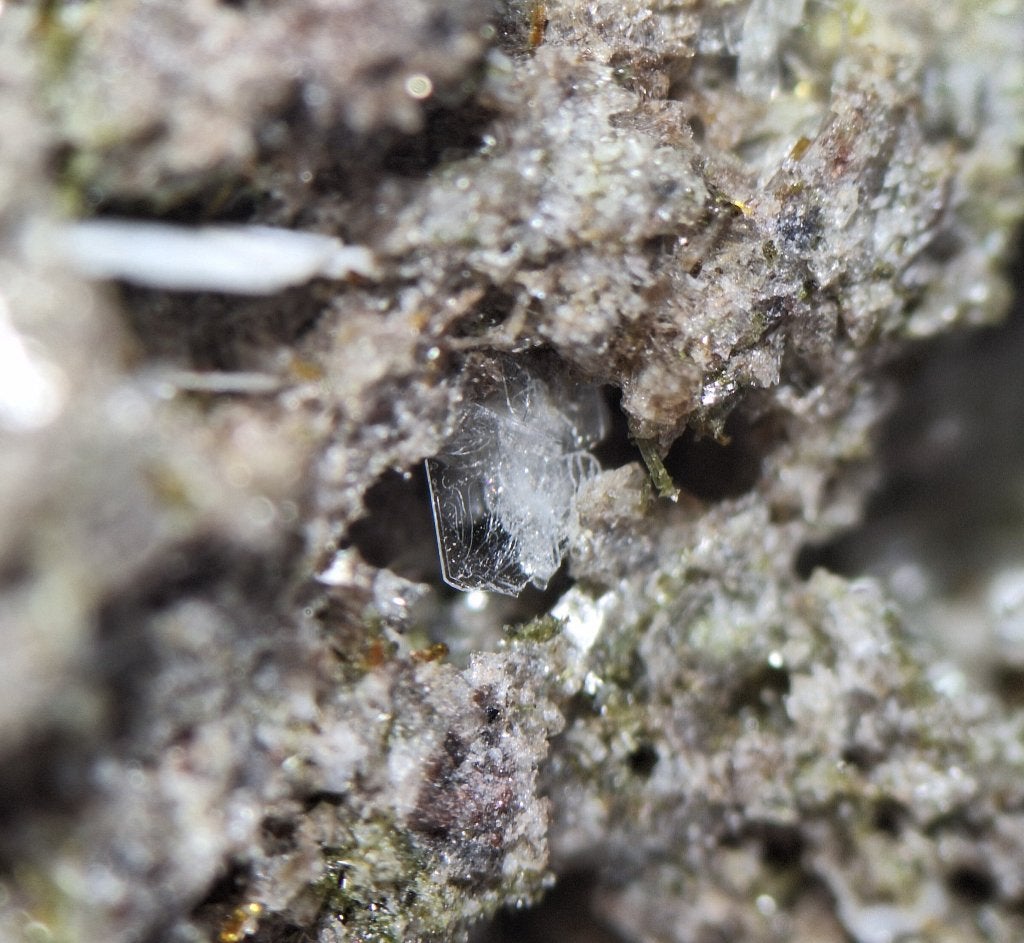 Cristobaliet, Tridymiet, Pyroxeen - Bellerberg, Duitsland, Ophalen of Verzenden, Mineraal