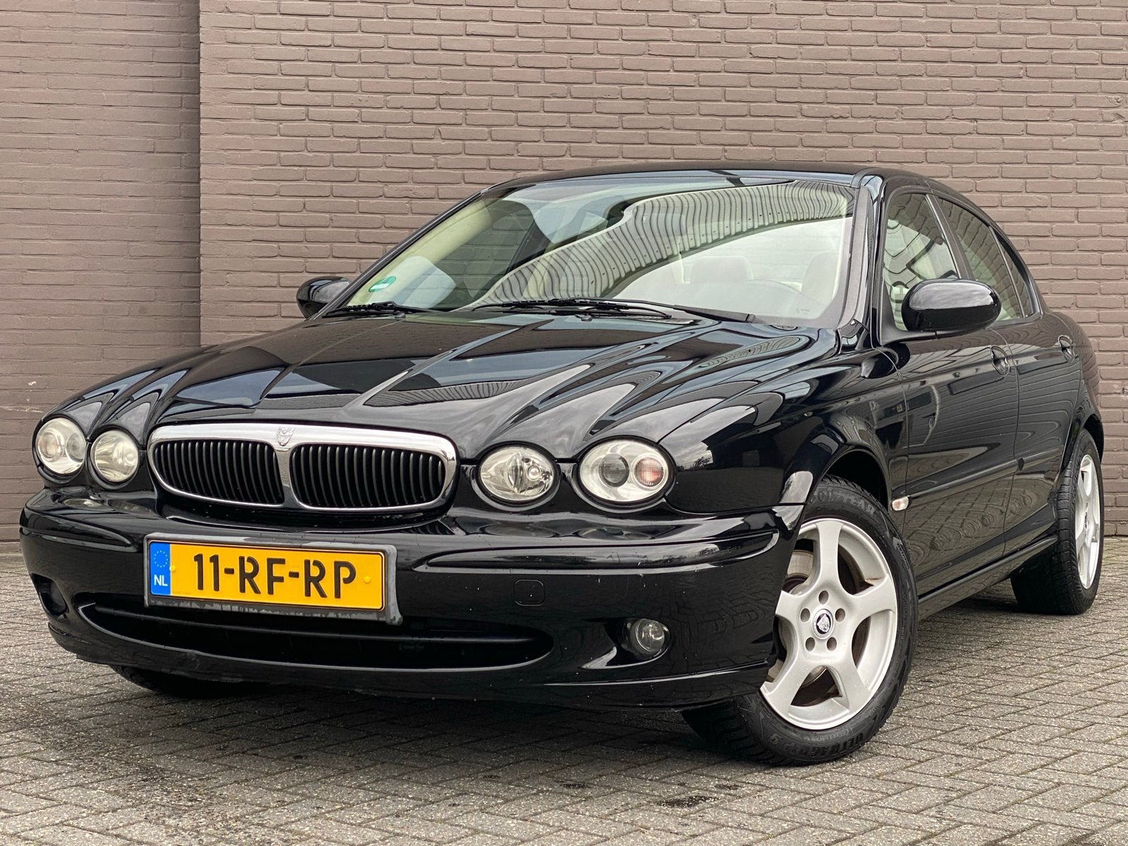 Jaguar X-Type 2.0 V6 2005 Zwart, Auto's, Voorwielaandrijving, Stof, 716 kg, Beige