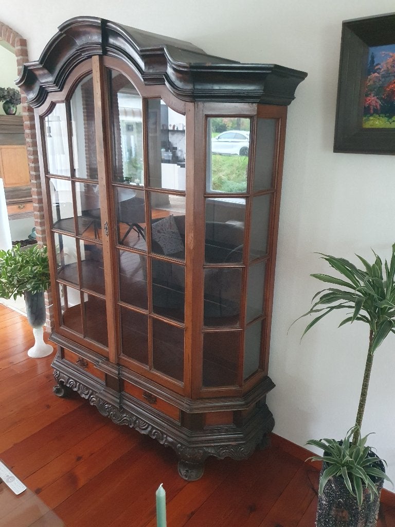 Antieke Vitrinekast, Antiek en Kunst, Ophalen of Verzenden