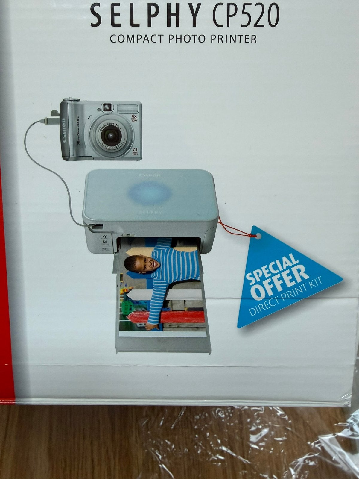 Te koop een compleet Selphy CP520 printer, geen fotocamera., Ophalen of Verzenden, Zo goed als nieuw