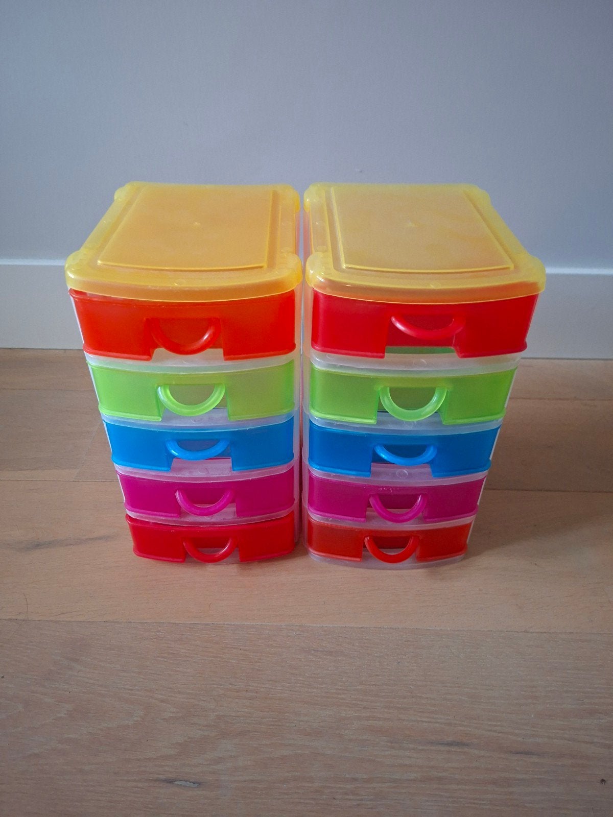 2 kleurrijke opbergboxen / 5 lades, Ophalen