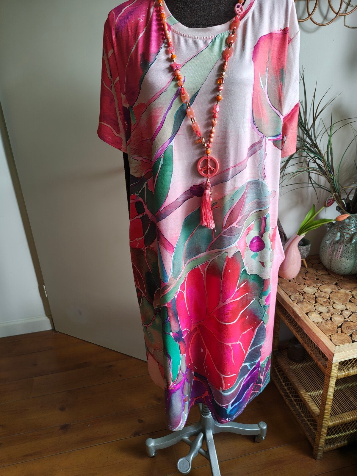 jurk kreukvrij stretch maat xxl met zakken, Kleding | Dames, Jurken, Meerkleurig, Maat 46/48 (XL) of groter, Ophalen of Verzenden