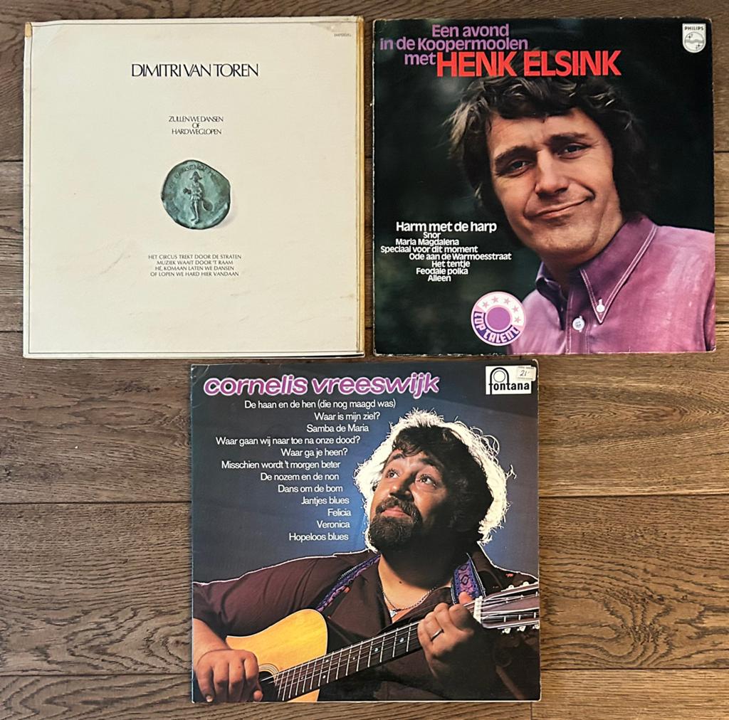 3 LP's: Dimitri van Toren, Henk Elsink, Cornelis Vreeswijk, Gebruikt, Ophalen of Verzenden, 1970 - 1979, Levenslied of Smartlap