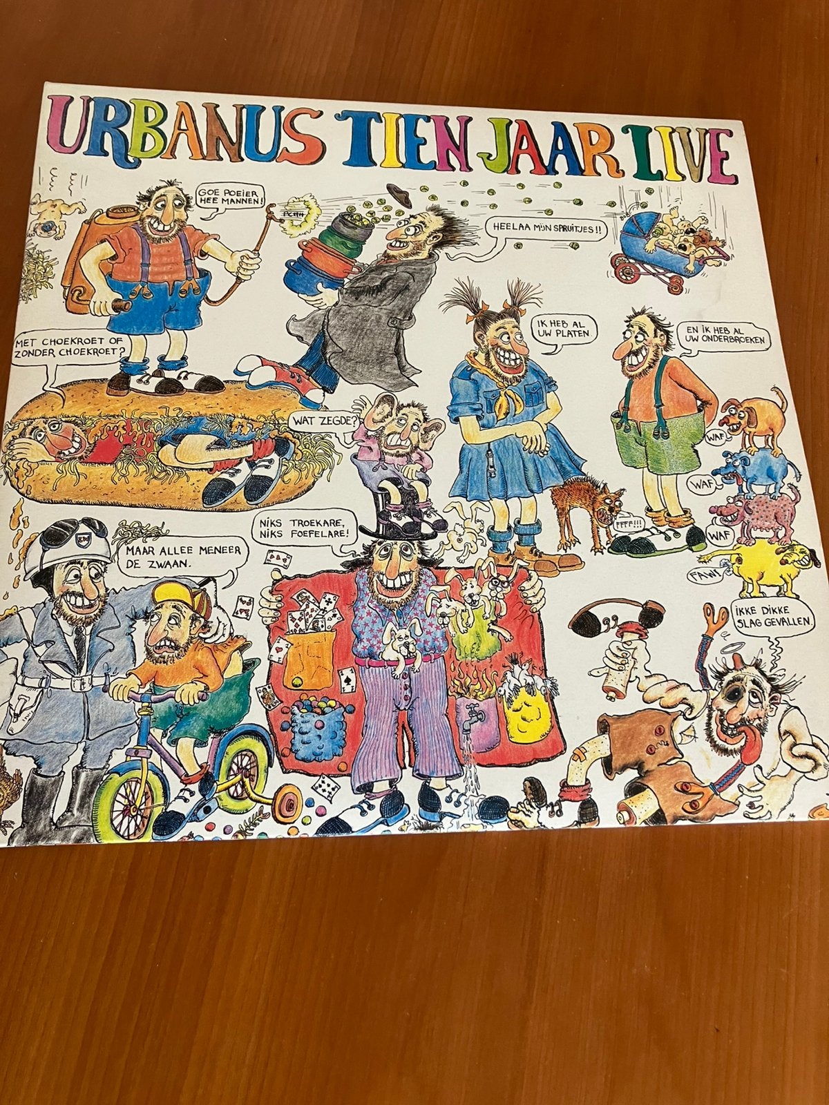 Drie lp ‘s Urbanus 10 jaar live, Ophalen, Gebruikt, Overige formaten, Inclusief binnenhoes