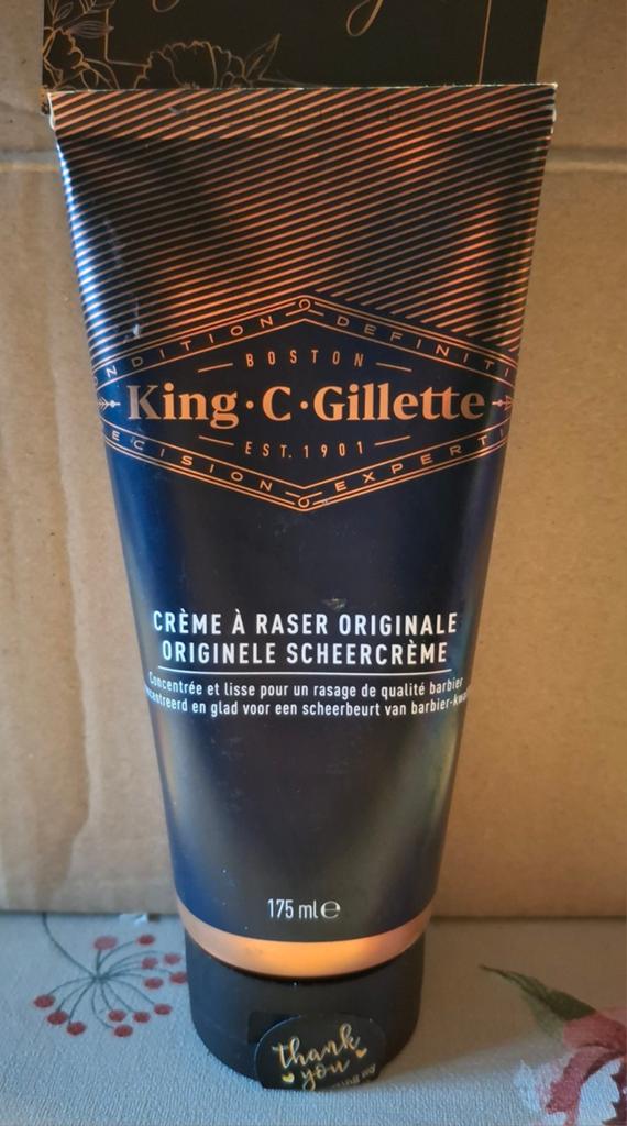 King C. Gillette Originele Scheercrème 175ml, Verzenden, Nieuw, Overige typen