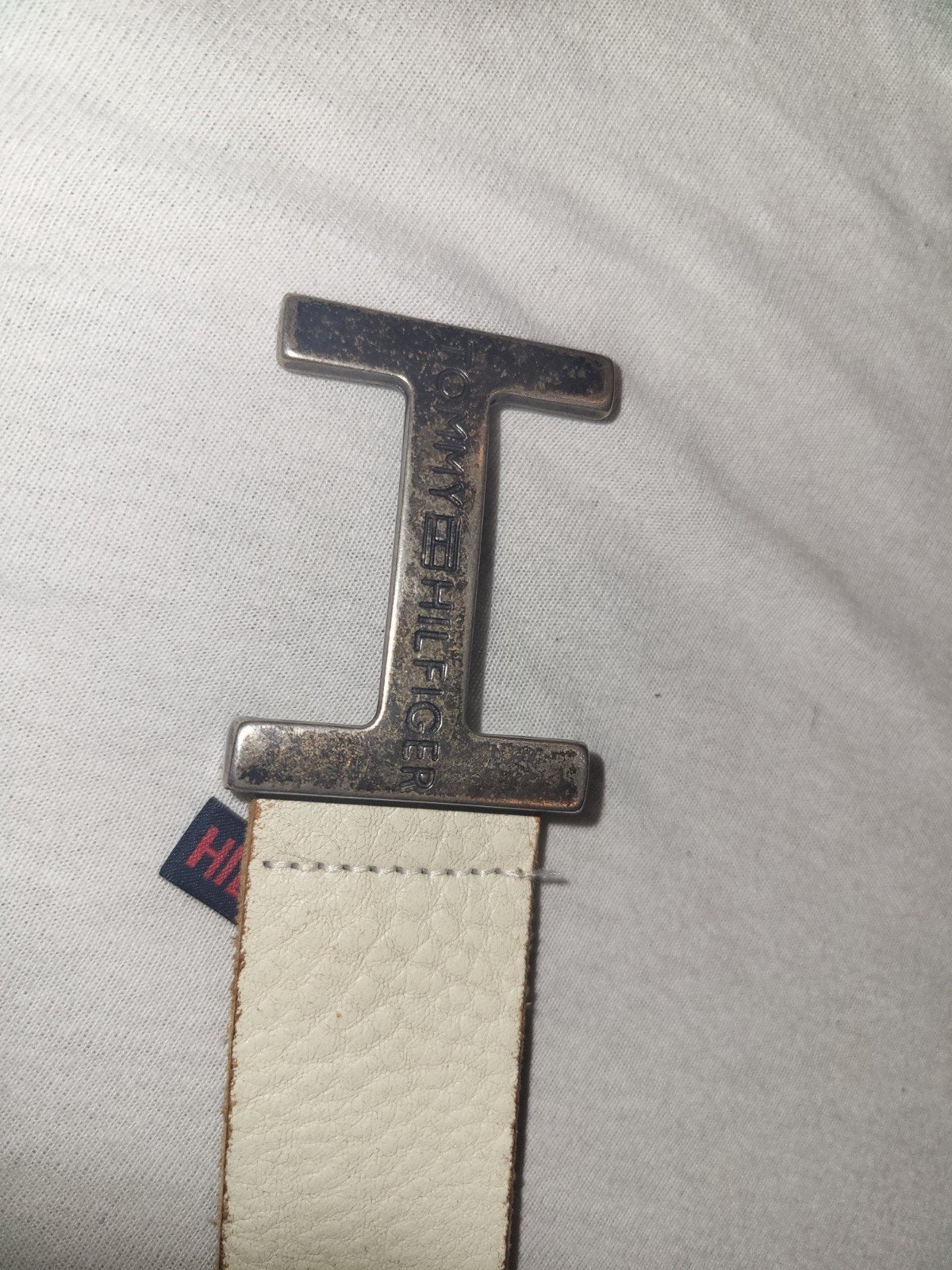 Tommy Hilfiger riem gedragen, Kleding | Dames, Riemen en Ceinturen, Tommy Hilfiger, Ophalen, Wit, 100 cm of meer