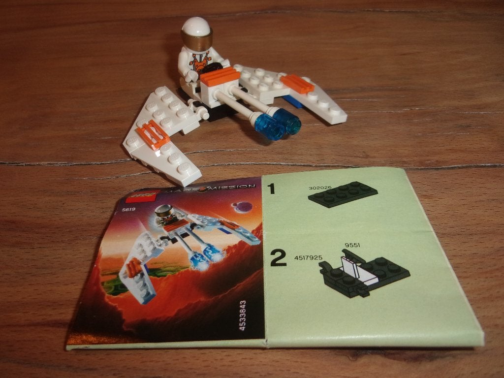 Lego Space 5619-1 Crystal Hawk uit 2008, Compleet, Gebruikt, Lego, Ophalen of Verzenden