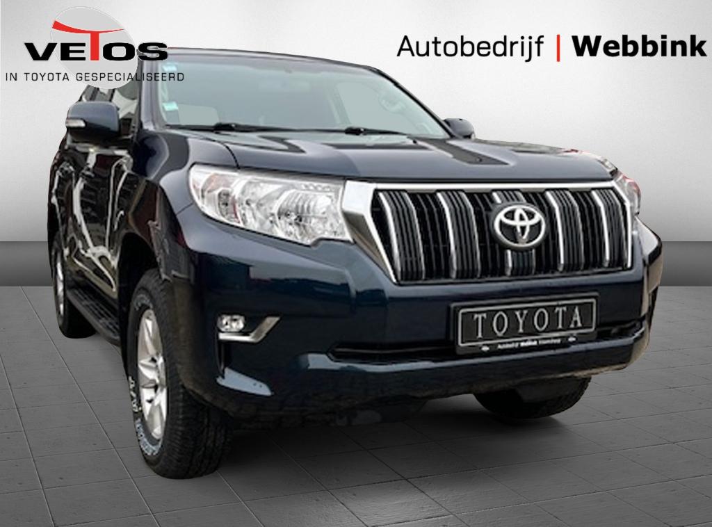 Toyota Land Cruiser 2.8 D-4D 204pk €41950 ex btw, Auto's, Stof, Gebruikt, 4 cilinders, Blauw