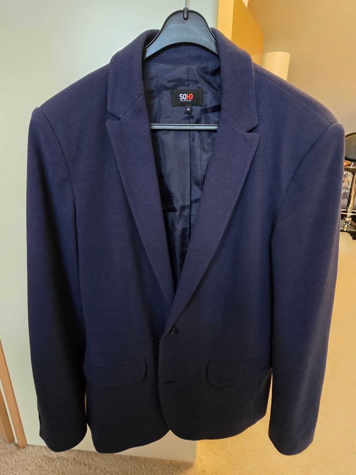SOHO Collection Heren Blazer / Colbert – Donkerblauw – M. 46, Kleding | Heren, Kostuums en Colberts, Ophalen of Verzenden, Zo goed als nieuw